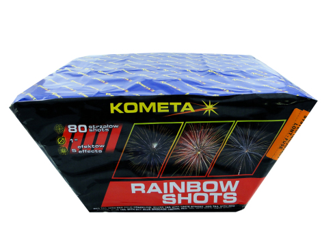 Wyrzutnia Rainbow Shots 80 strzałów 1 cal