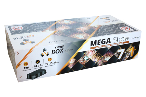 Wyrzutnia Mega Show TXB549 225 strzałów
