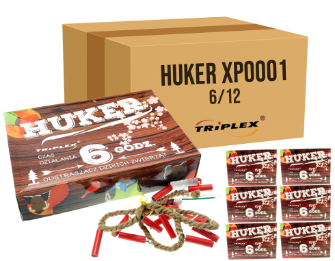 Odstraszacz hukowy na zwierzynę Huker XP001 sznur 6 godzin karton 72 sztuki
