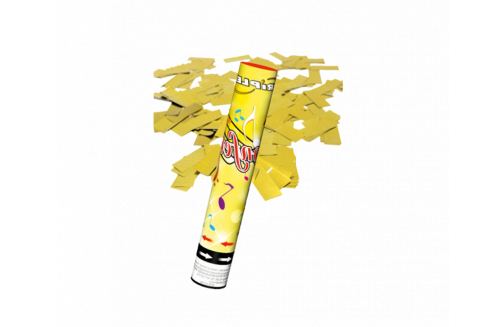 Karnawałowe konfetti w tubie Party Popper 30 cm złote