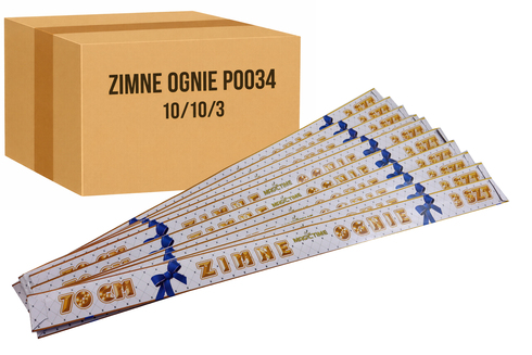 Zimne ognie o długości 70 cm komplet 300 sztuk P0034