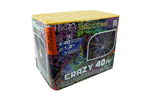 Wyrzutnia Szalona Czterdziestka Crazy 40TH 40 strzałów LDC186