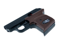 Pistolet hukowy Start 2 ośmiostrzałowy czarny okładziny brąz 