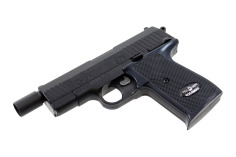 Pistolet hukowy Lexon 11 M1 czarny kal. 6 mm long zestaw 