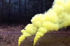 Dymy świece dymne żółte na zawleczkę 90 sekund yellow smoke NSM02 