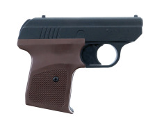 Pistolet hukowy Start 2 ośmiostrzałowy czarny okładziny brąz 