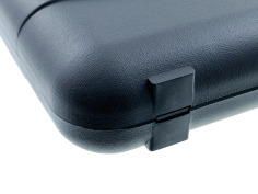 Walizka na broń krótką Megaline czarna 500X300x75 mm polimerowe zawiasy 