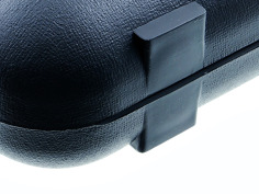 Walizka na broń krótką Megaline czarna 500X300x75 mm metalowe zawiasy 