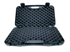 Walizka na broń krótką Megaline czarna 500X300x75 mm polimerowe zawiasy 