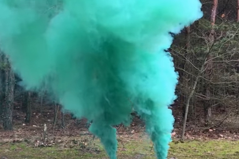 Dymy świece dymne zielone na zawleczkę 90 sekund green smoke NSM04 