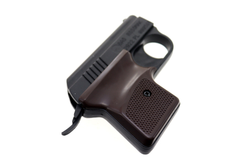 Pistolet hukowy Start 1 sześciostrzałowy okładziny brąz 