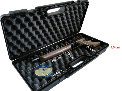 Walizka na broń krótką Negrini 2016 SEC 460x230 mm 