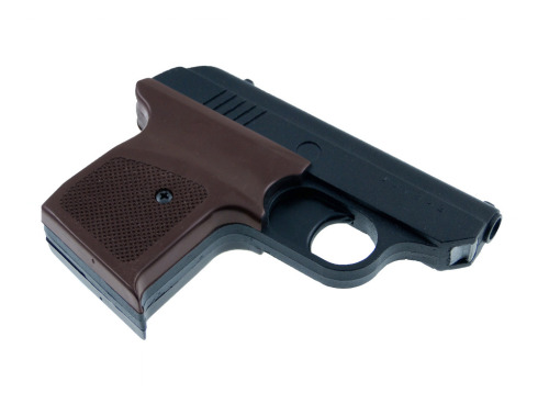 Pistolet hukowy Start 2 ośmiostrzałowy czarny okładziny brąz 