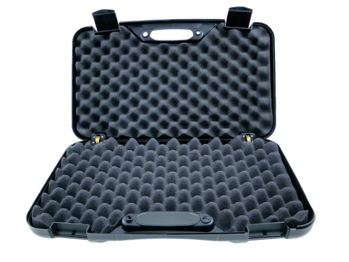 Walizka na broń krótką Megaline czarna 500X300x75 mm metalowe zawiasy 